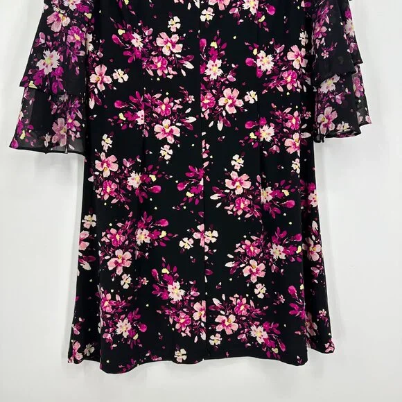 3/$25 Roz & Ali Floral Dress L - Picture 8 of 9